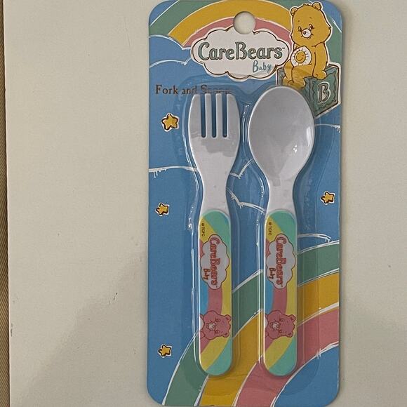 Care Bears Fork and Spoon Utensil Set (Choose Color) - Picture 3 of 5